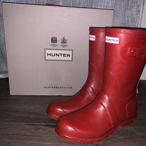 Red Hunter Boots